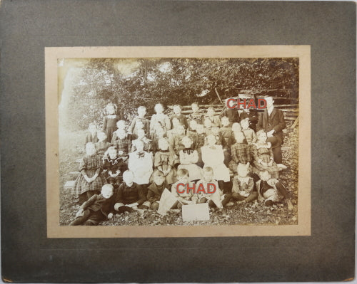 Canada outdoor photo of school class Wilmot (Ontario?) c.1880s Canada outdoor photo of school class Wilmot (Ontario?) c.1880s