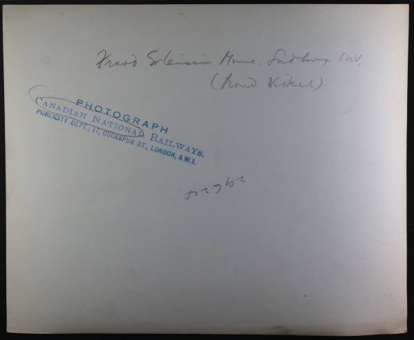 Canada photo Frood Extension Mine,  Sudbury Ontario c. 1930