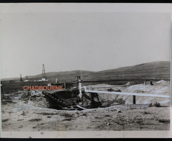 Canada, photo famous Royalite No. 4 well, Turner Valley Alberta c.1925