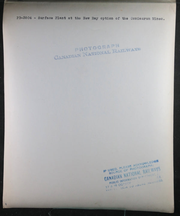 Canada photo buildings Coniaurum Mine (New Era) Timmins Ontario c.1930