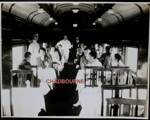 Canada photo of the interior of a CNR railway dining car c. 1930