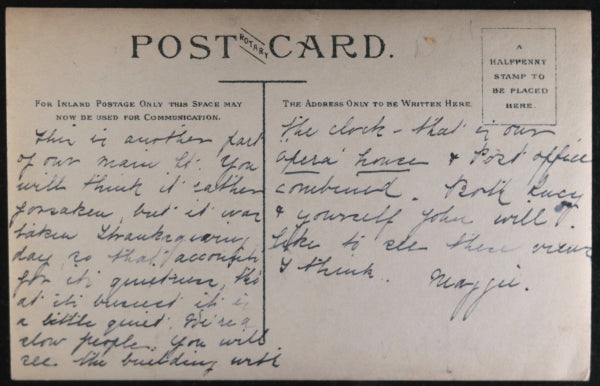 Canada photo postcard Gore Street Perth Ontario early 1900s