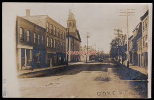 Canada photo postcard Gore Street Perth Ontario early 1900s
