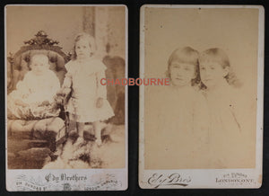 Canada set of 4 cabinet card photos from London Ontario early 1900s