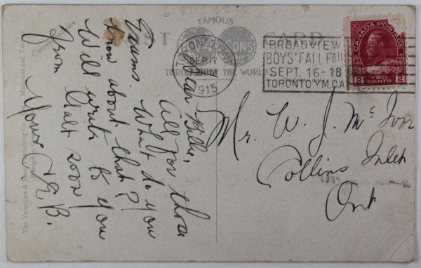 Canada set of two postcards, Niagara Navigation steamships 190715