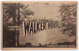 Canada three vintage advertising postcards Walker House hotel Toronto