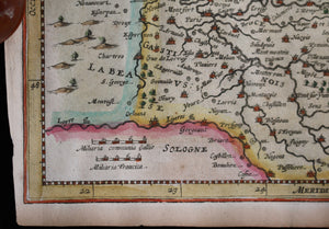 Carte France Picardie et Champagne par Mercator Hondius @1632