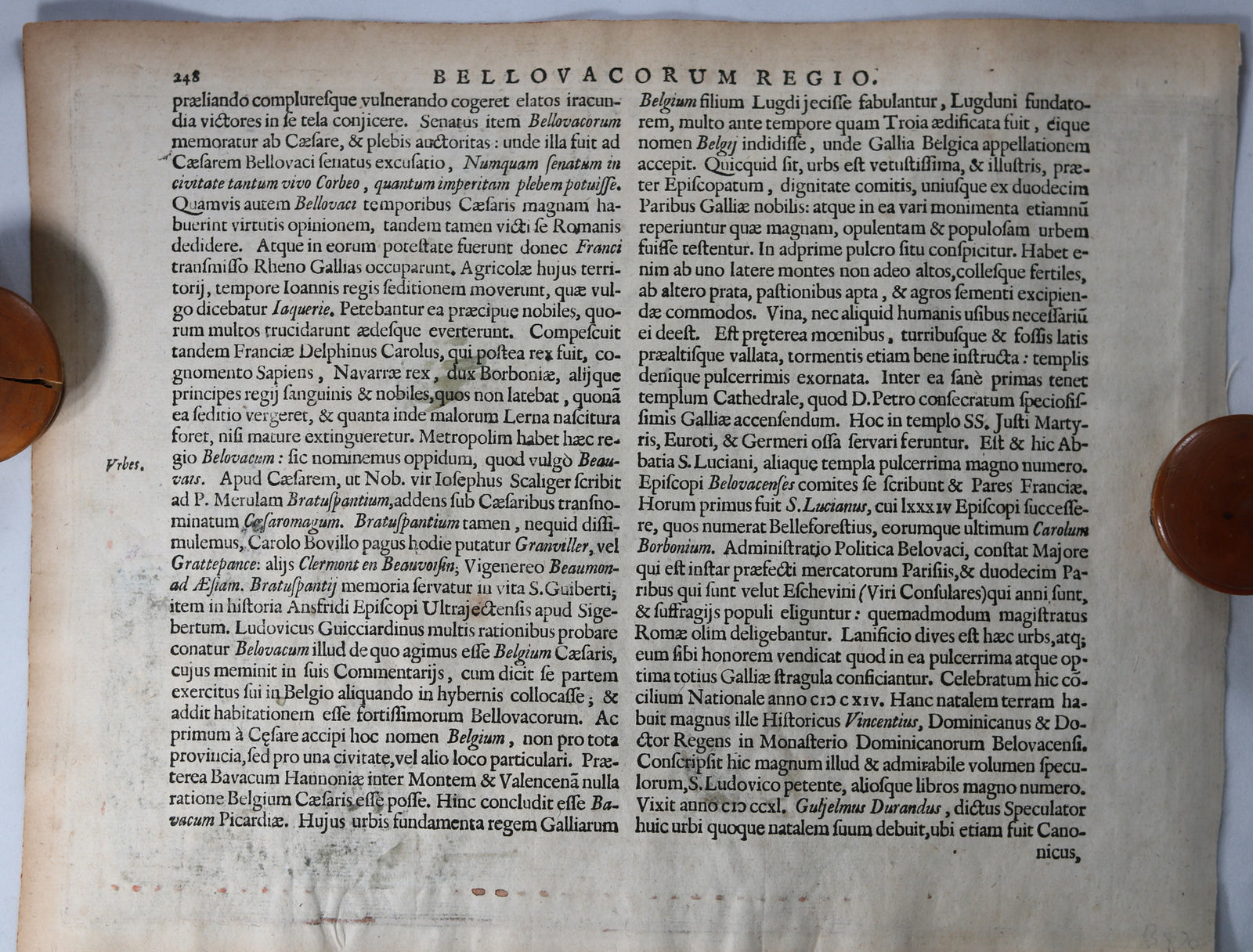 Carte France région de Beauvais par Mercator/Hondius @1632
