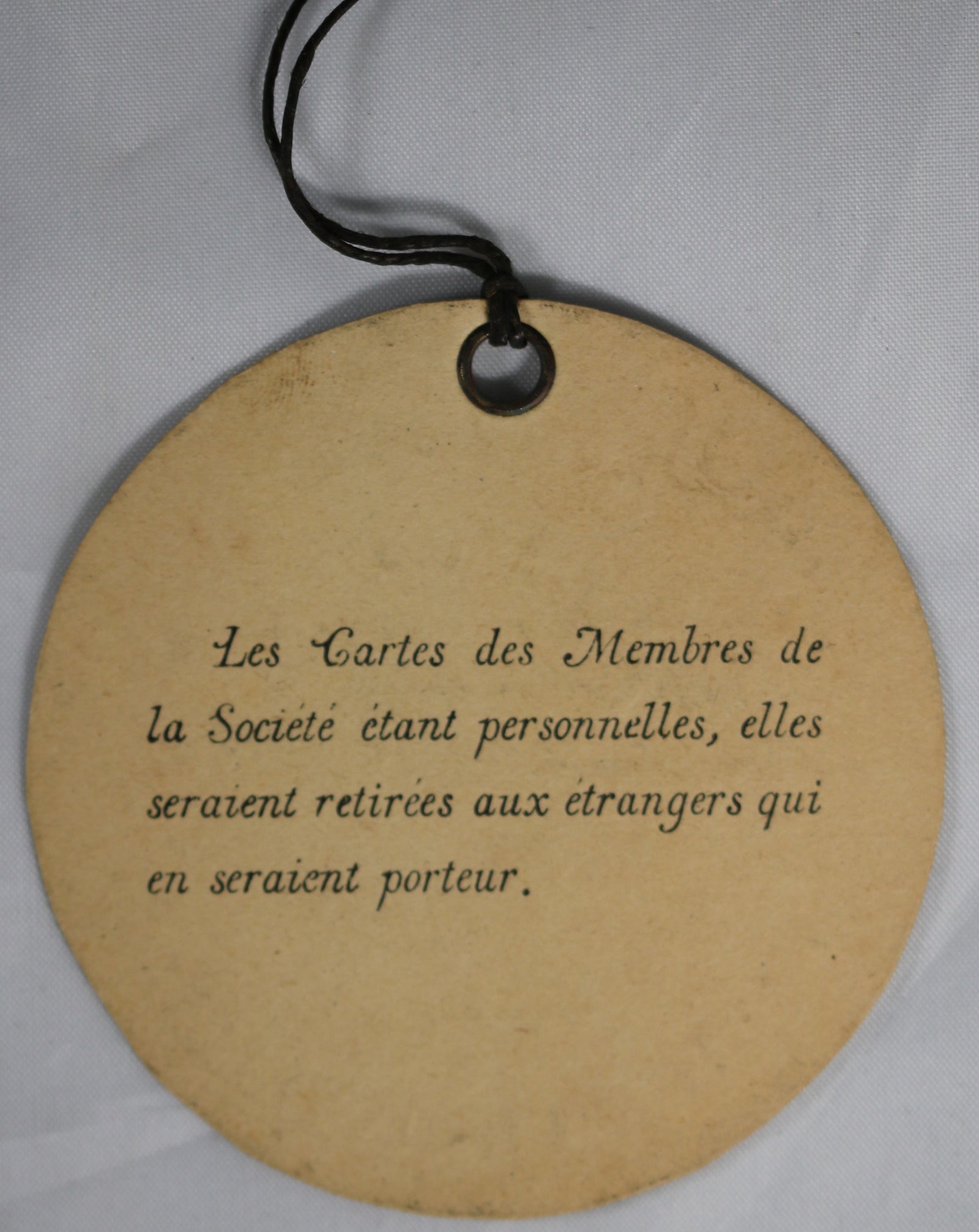 Carte personelle Société des Courses de Laon (hippique) 1903