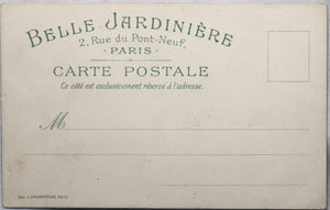 Carte postale Belle Epoque avec image 'Heures du Jour' de Mucha ~1901
