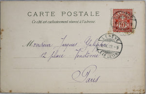 Carte postale avec image Belle Epoque de Mucha 1939()