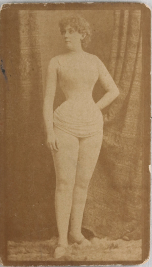 Cigarette card Navy Tobacco with Actress photo, Gail & Ax c. 1890