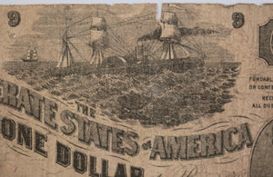 Civil War June 1862 Richmond Virginia Confederate $1 banknote