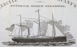 Civil War 1863 engraved Steamer on invoice for Providence Tool bullets