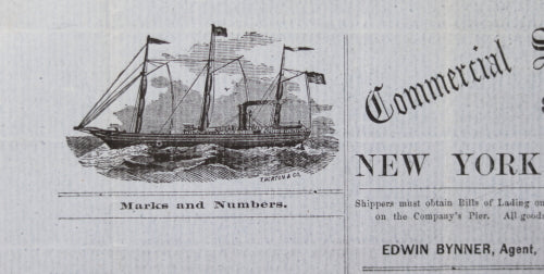 Civil War 1863 engraved Steamer on invoice for Providence Tool bullets