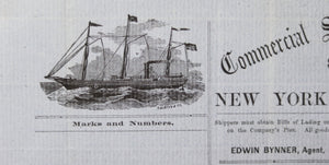 Civil War 1863 engraved Steamer on invoice for Providence Tool bullets