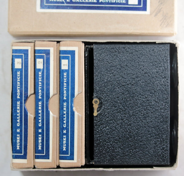 Complete set of 36 glass stereoscopic slides of the Vatican c. 1930s Complete set of 36 glass stereoscopic slides of the Vatican c. 1930s
