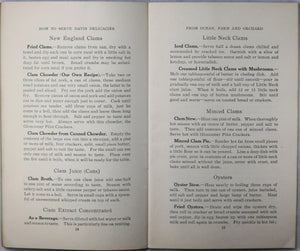Cookbook ‘How to Serve Davis Delicacies’ Gloucester Mass. (pre-WW2)