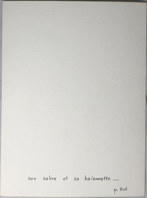 Dessin original à l’encre d’un cheval épuisé – Pierre Chambry