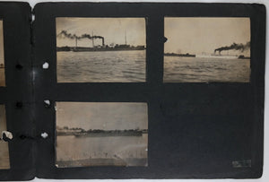 Early 1900s photo album (steamships, farm, water activities…)