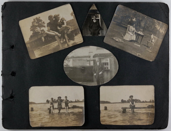 Early 1900s photo album (steamships, farm, water activities…)