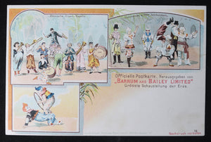 Early 1900s Barnum and Bailey clowns postcard (German)