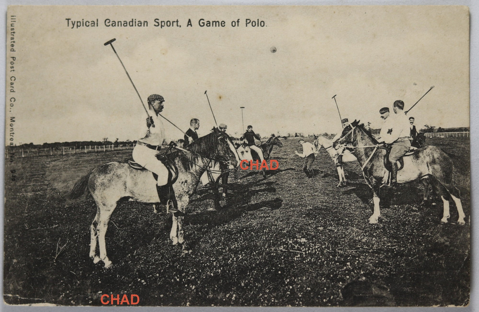 Early 1900s RPPC ‘Typical Canadian Sport, A Game of Polo’ 