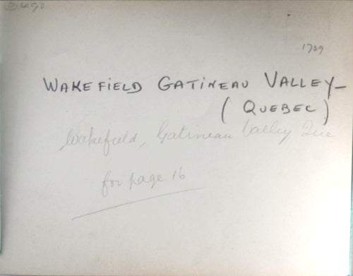 Early CPR photo of Wakefield Gatineau Valley Quebec @1917