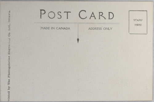 Early photo postcard of Sudbury Ontario High School