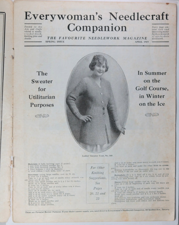 Everywoman's Needlecraft Companion, vol II no. 2, 1919 Mid-Spring Everywoman's Needlecraft Companion, vol II no. 2, 1919 Mid-Spring