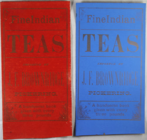 Fine Indian Teas - two advertising pieces (1800s)