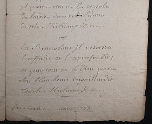 France 1723  mots d'une chanson sur mirlitons, à Fécamp