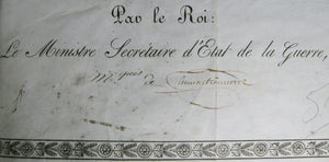 France 1816/1825 : Louis XVIII confère le grade honorifique de Colonel à l'oncle de l'Impératrice Joséphine