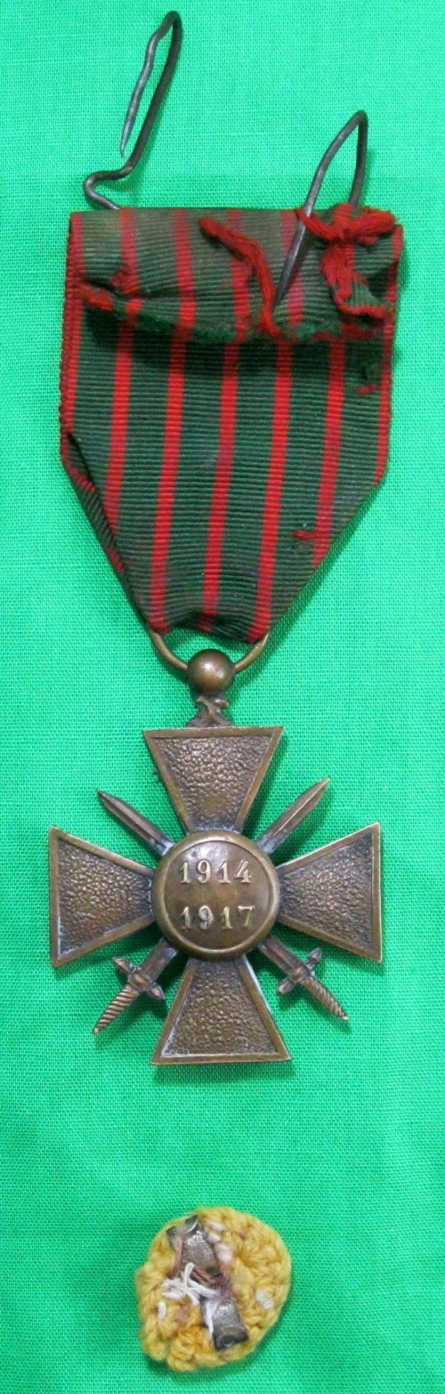 France médaille Croix de Guerre 1914-1917 avec étoile France médaille Croix de Guerre 1914-1917 avec étoile