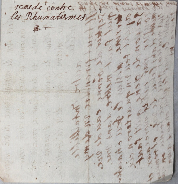 France XVIIeme siècle remède contre les rhumatismes