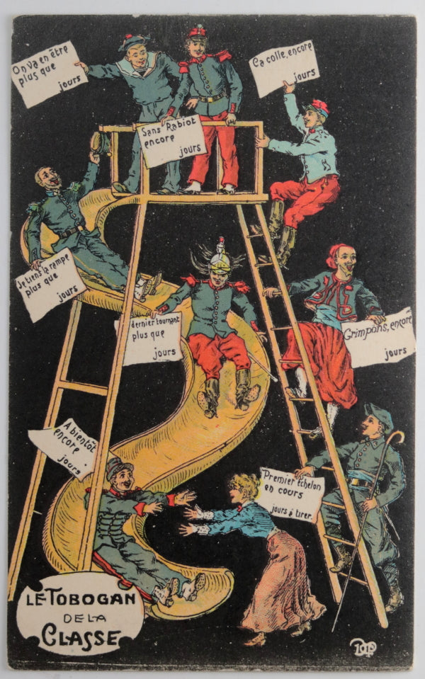 France deux cartes postales militaires illustrées @Guerre 14-18