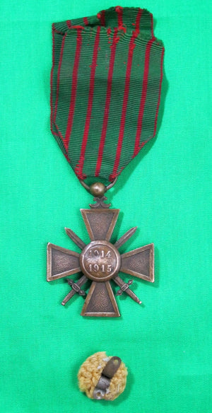 France médaille Croix de Guerre 1914-15   / WW1 France Croix de Guerre medal