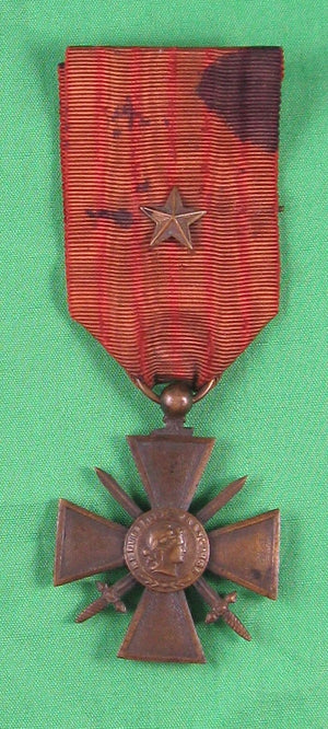 France médaille Croix de Guerre 1914-17 avec étoile