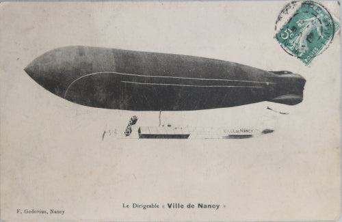 France trois cartes postales, dirigeable « Ville de Nancy » c.1909