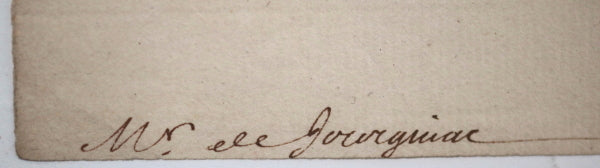 France c. 1768 lettre d'Haraucourt duc du Châtelet (guillotiné 1793)