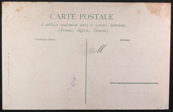 France humorous postcard April Fools circus, monkeys and pigs c.1910