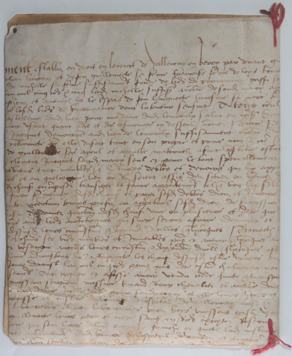 France livre de comptes d'agriculteur 1822-1835, couvert parchemin16e