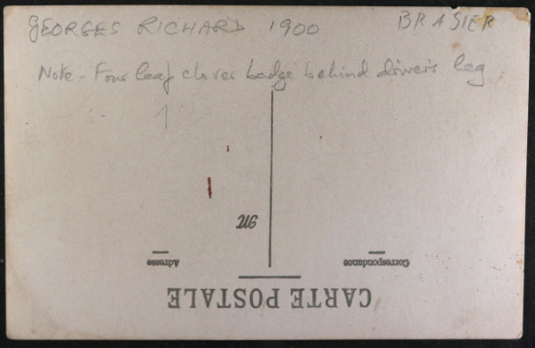 France photo couple dans automobile Georges Richard Tonneau c. 1900