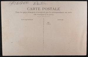France photo postcard Krieger Landaulette Electric automobile c. 1903