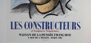 French poster for Fernand Leger sculpture exhibition Paris 1951 (Repro)