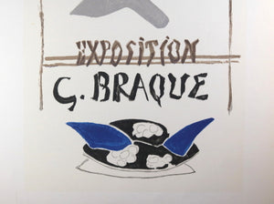 French poster for George Braque exhibition Paris 1959 (Repro)