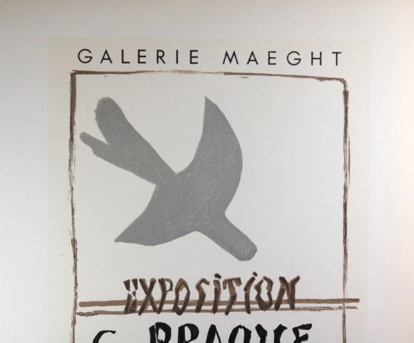 French poster for George Braque exhibition Paris 1959 (Repro)