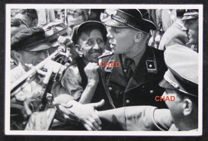 German propaganda photograph Hitler in a crowd (prewar)