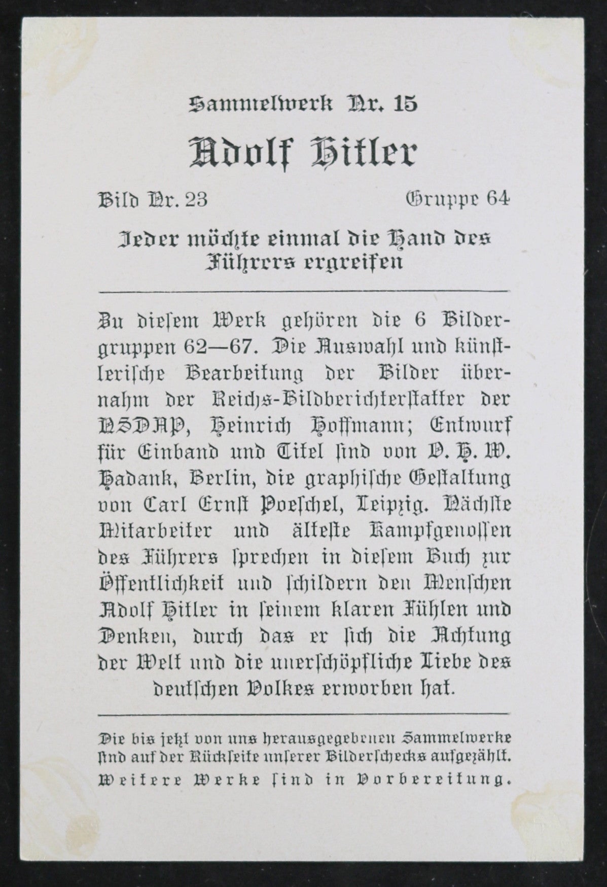 German propaganda photograph Hitler in a crowd (prewar)