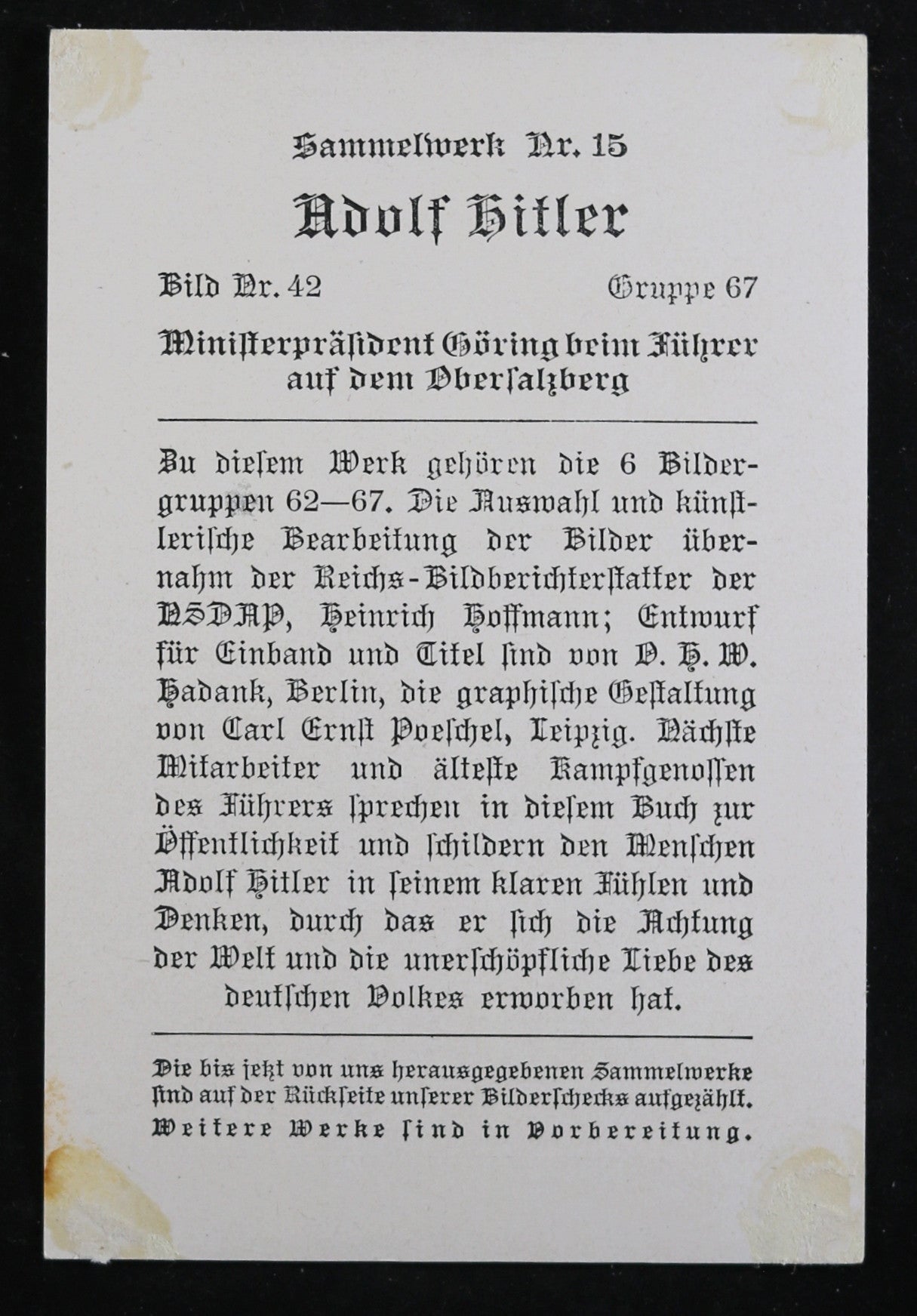 German propaganda photograph Hitler meeting Göring (pre-war)